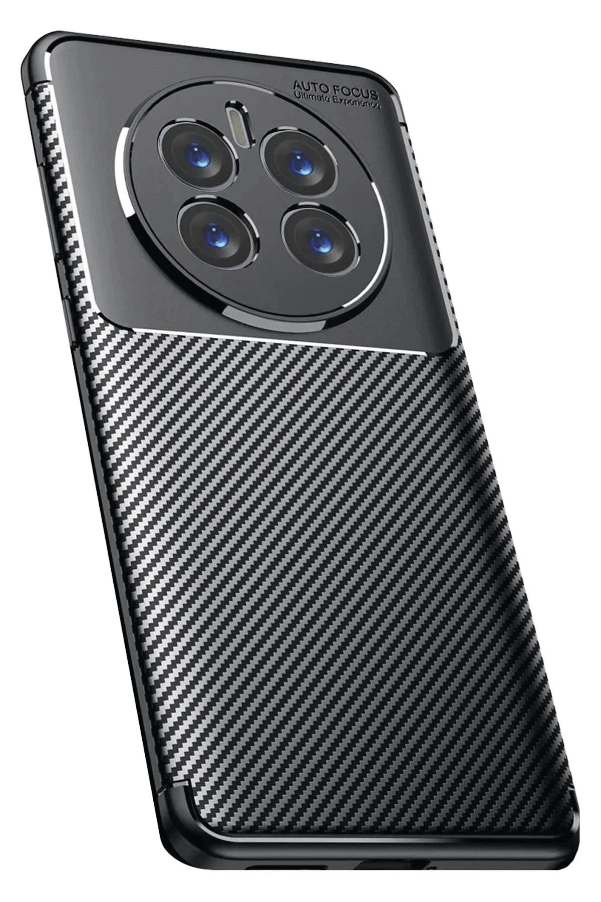 Newface Realme 12 Pro Plus Kılıf Auto Focus Karbon Kapak - Siyah