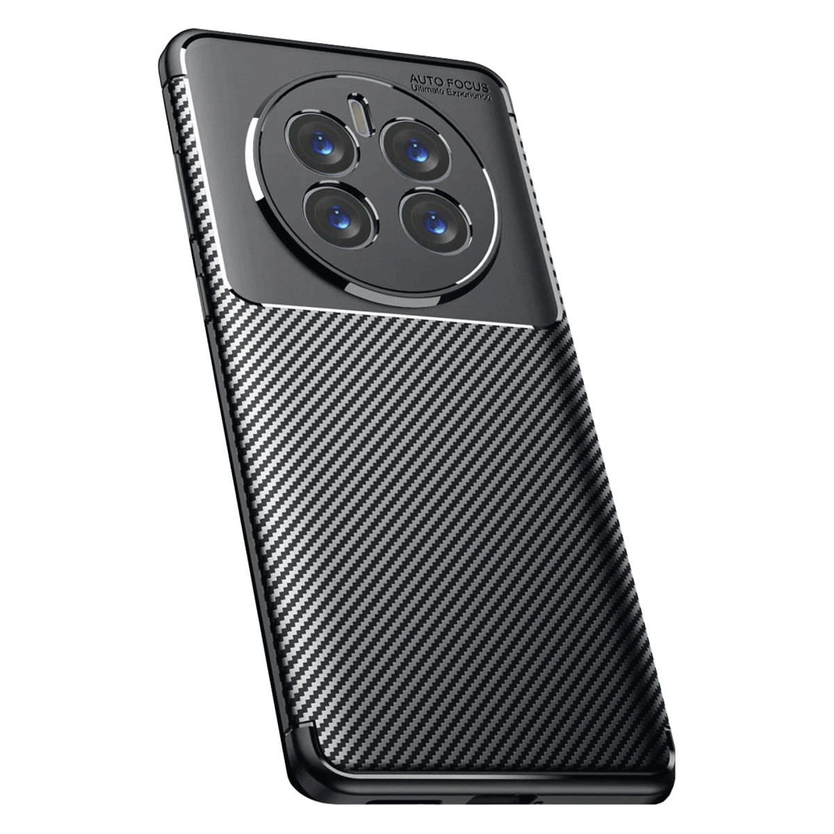 Newface Realme 12 Pro Plus Kılıf Auto Focus Karbon Kapak - Siyah — görsel 5