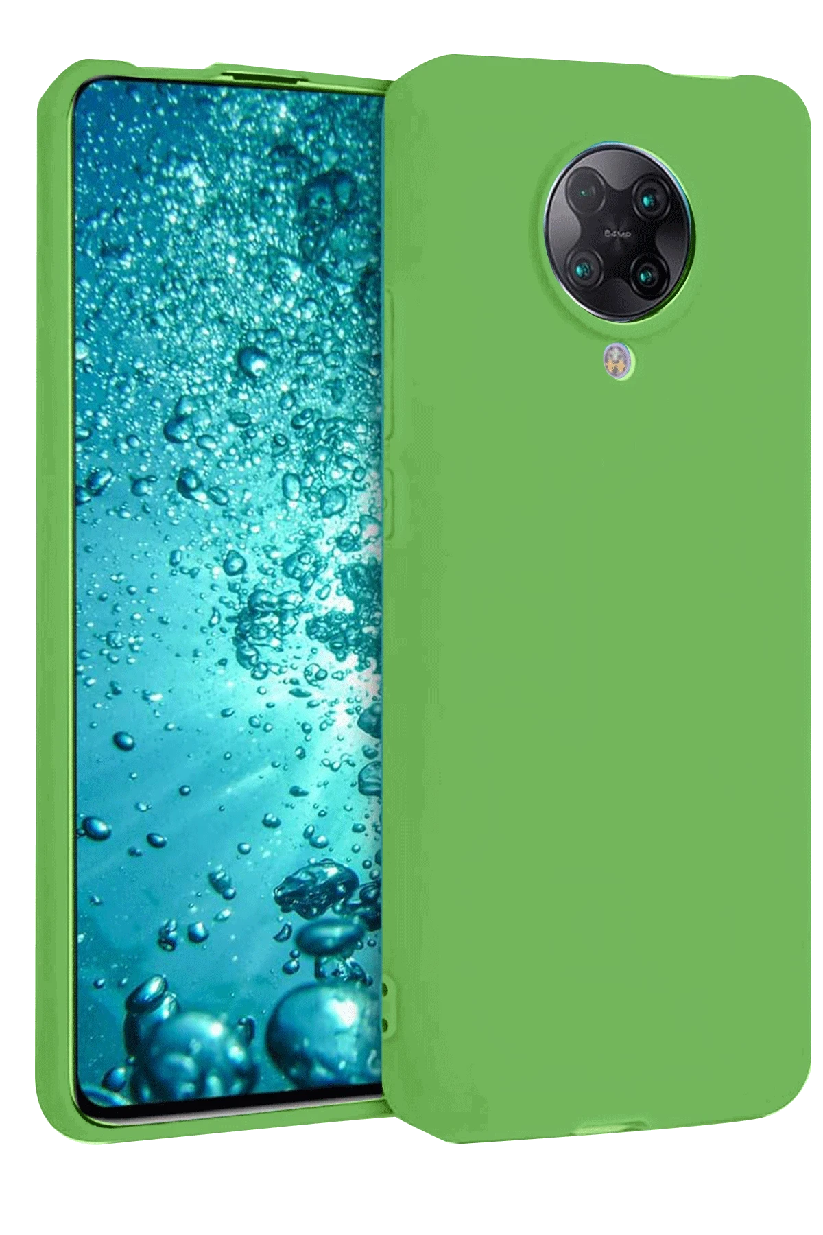 Newface Xiaomi Redmi K30 Pro Kılıf Nano içi Kadife Silikon - Yeşil