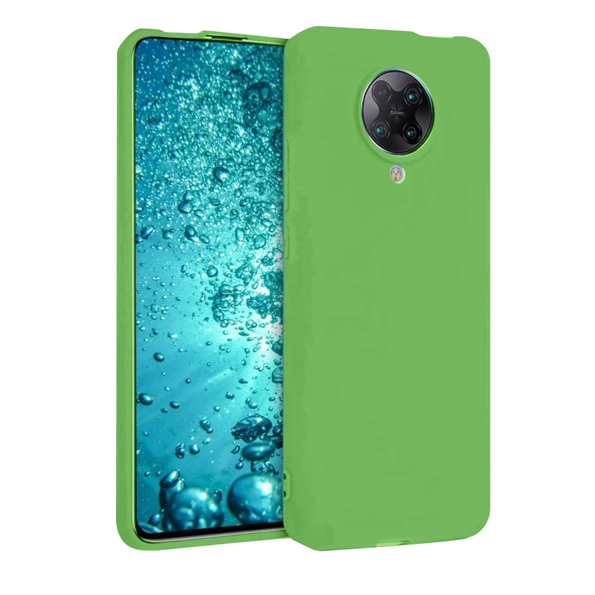 Newface Xiaomi Redmi K30 Pro Kılıf Nano içi Kadife Silikon - Yeşil