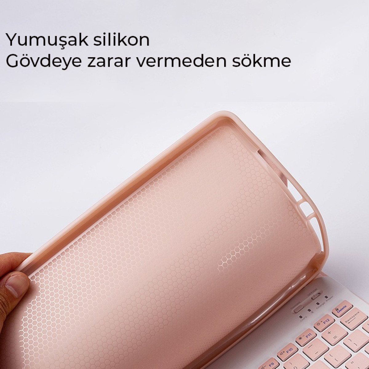 Newface Xiaomi Redmi Pad SE Kılıf KC01 Smart Klavyeli Tablet Kılıfı - Siyah — görsel 12