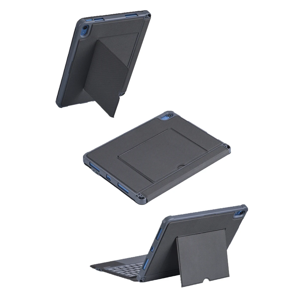 Newface Apple T5508D iPad 2022 10.9 (10.Nesil) Kılıf Palermo Ledli Klavyeli Standlı Tablet Kılıfı - Siyah — görsel 9
