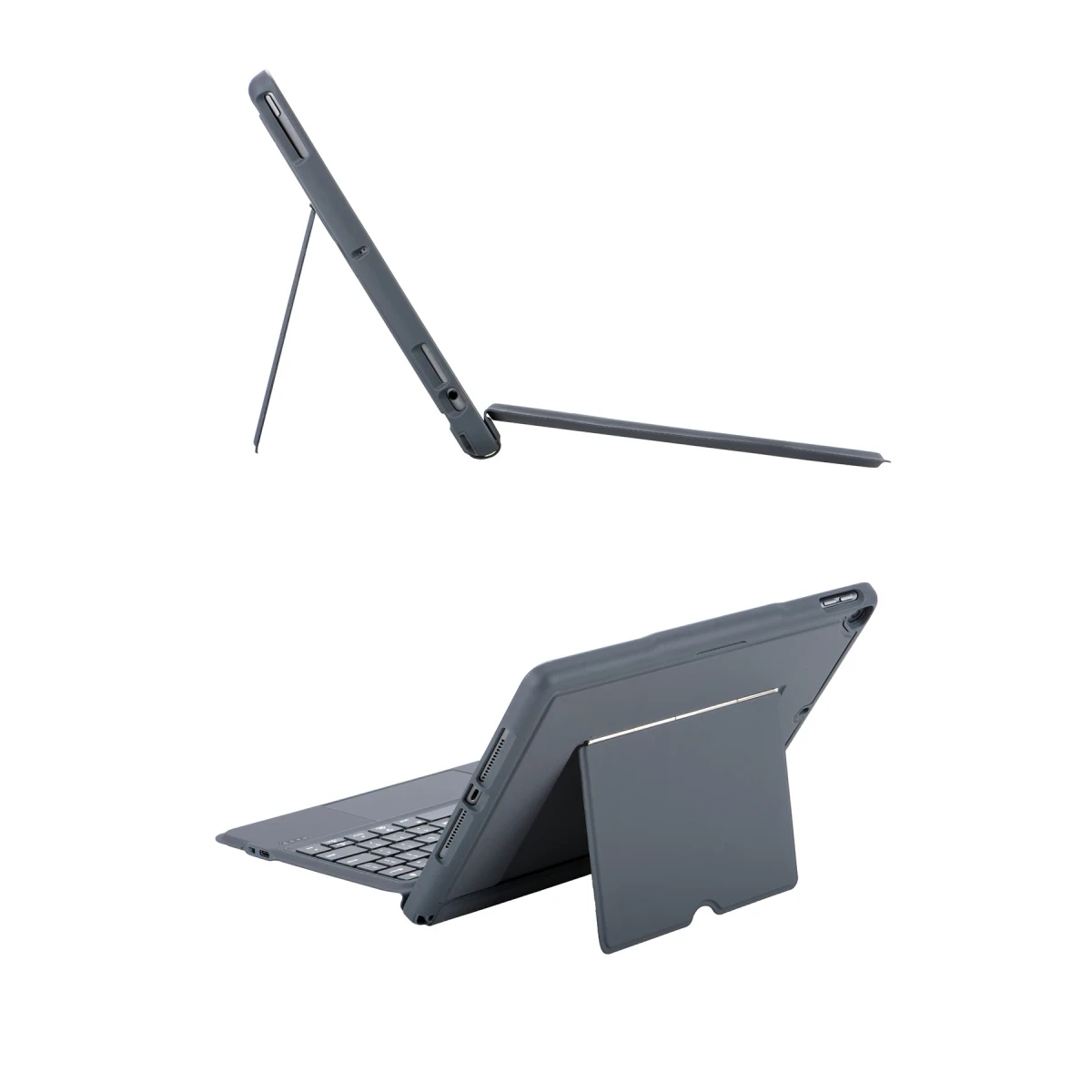 Newface Apple T5506D iPad 10.2 (9.Nesil) Kılıf Palermo Ledli Klavyeli Standlı Tablet Kılıfı - Siyah — görsel 9