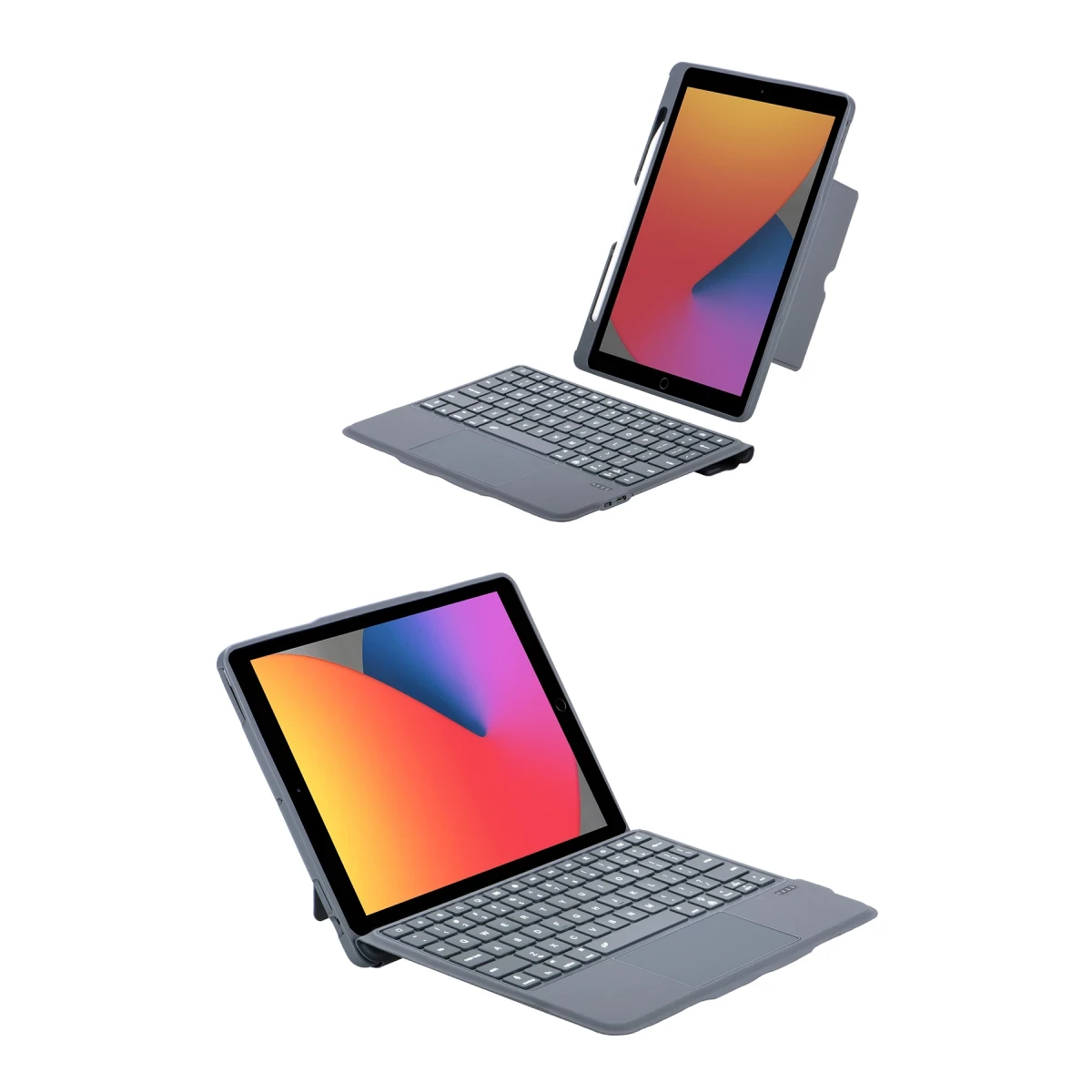 Newface Apple T5506D iPad 10.2 (9.Nesil) Kılıf Palermo Ledli Klavyeli Standlı Tablet Kılıfı - Siyah — görsel 10