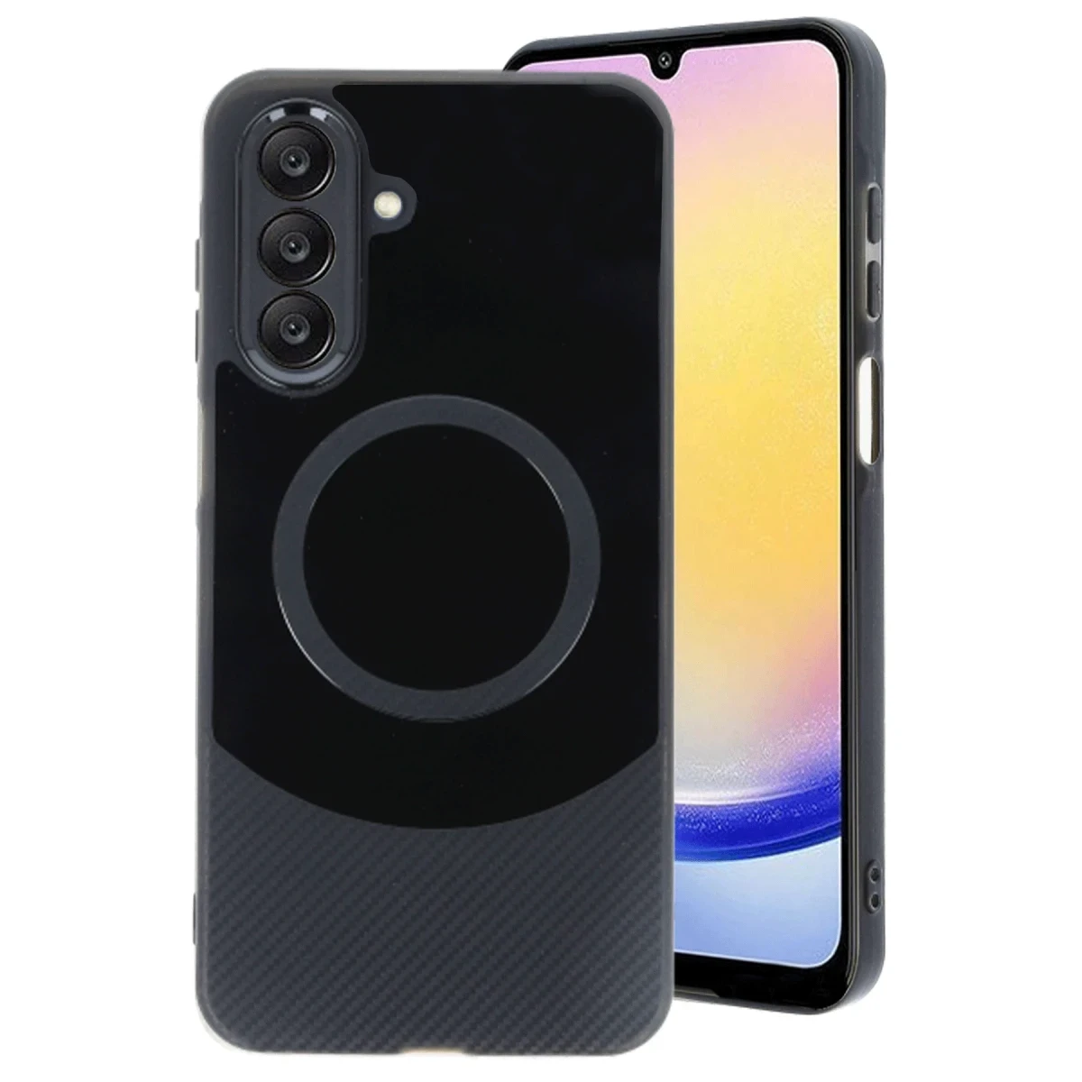 Newface Samsung A56 Kılıf Maya Karbon Kapak - Siyah — görsel 4