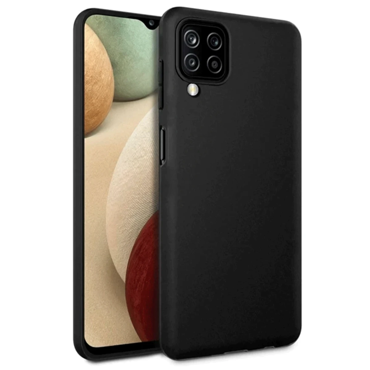 Newface Samsung Galaxy A12 Kılıf First Silikon - Siyah — görsel 2