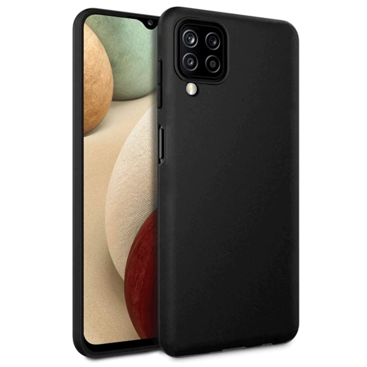 Newface Samsung Galaxy A12 Kılıf First Silikon - Siyah — görsel 3