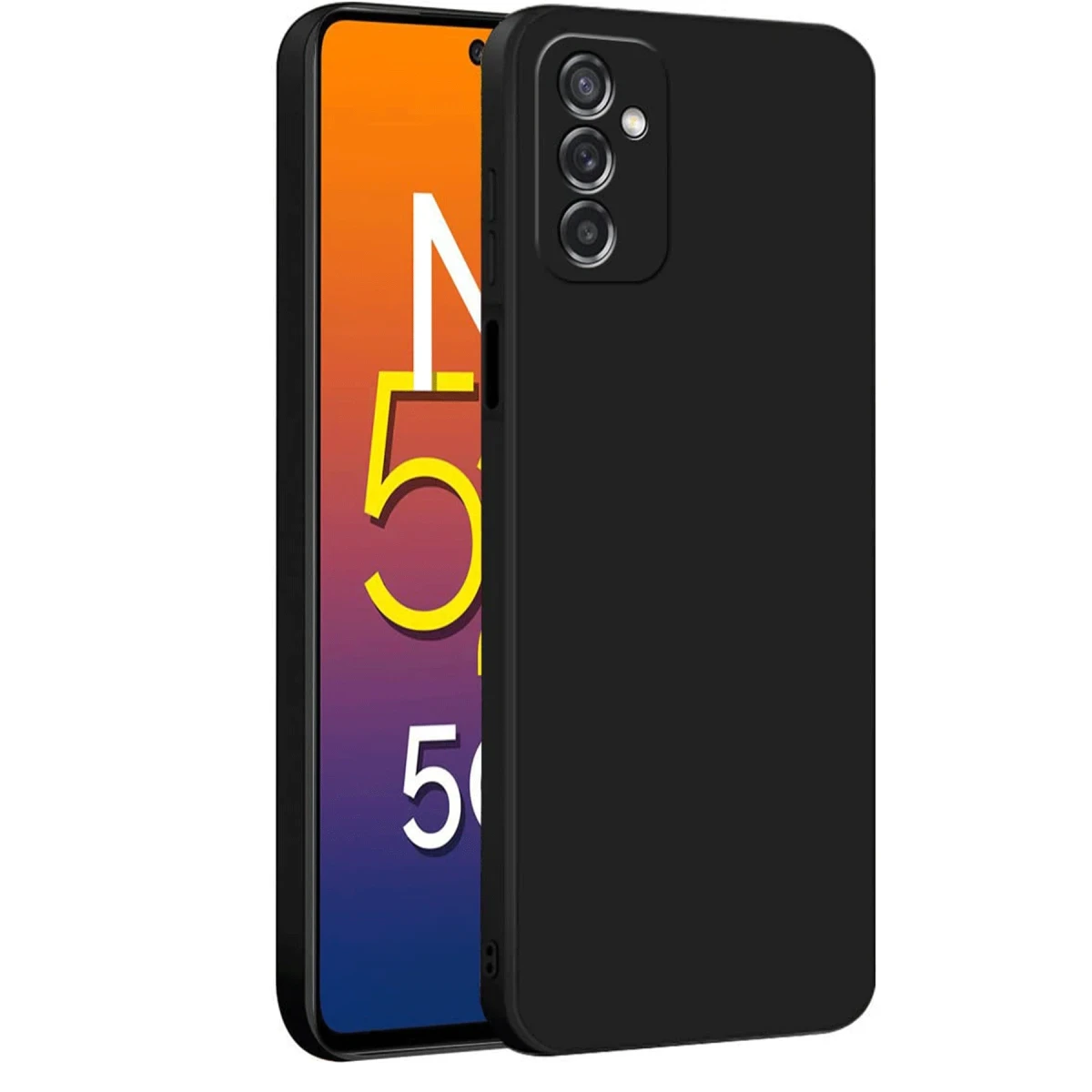 Newface Samsung Galaxy M52 5G Kılıf First Silikon - Siyah — görsel 3