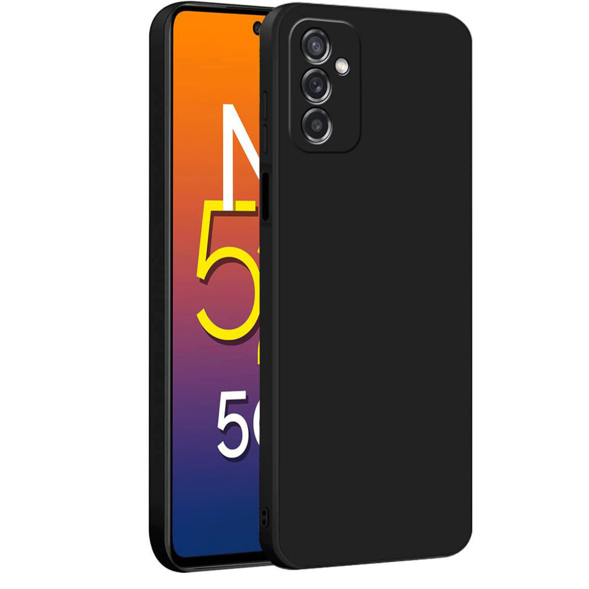 Newface Samsung Galaxy M52 5G Kılıf First Silikon - Siyah — görsel 5