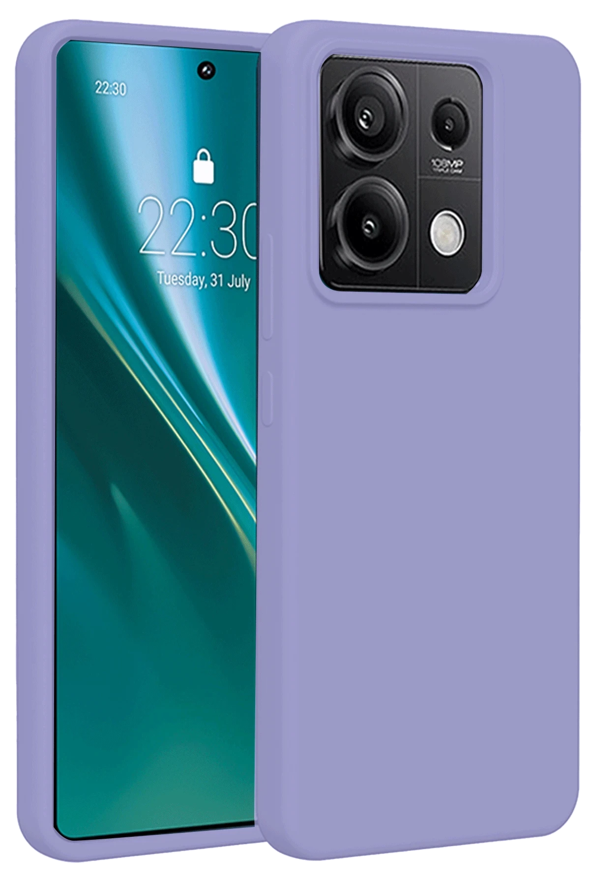 Newface Xiaomi Redmi Note 13 4G Kılıf First Silikon - Lila