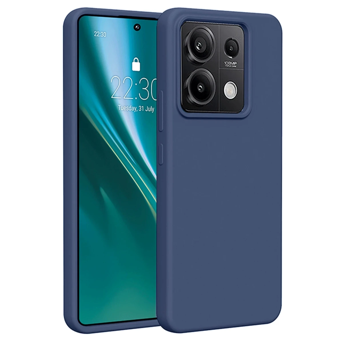 Newface Xiaomi Redmi Note 13 4G Kılıf First Silikon - Lacivert