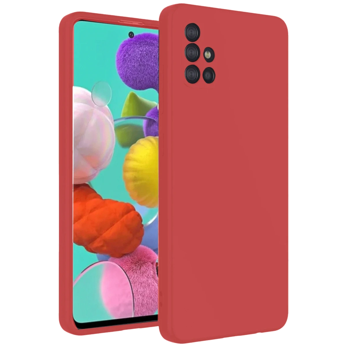 Newface Samsung Galaxy A31 Kılıf Nano içi Kadife Silikon - Kiremit — görsel 2