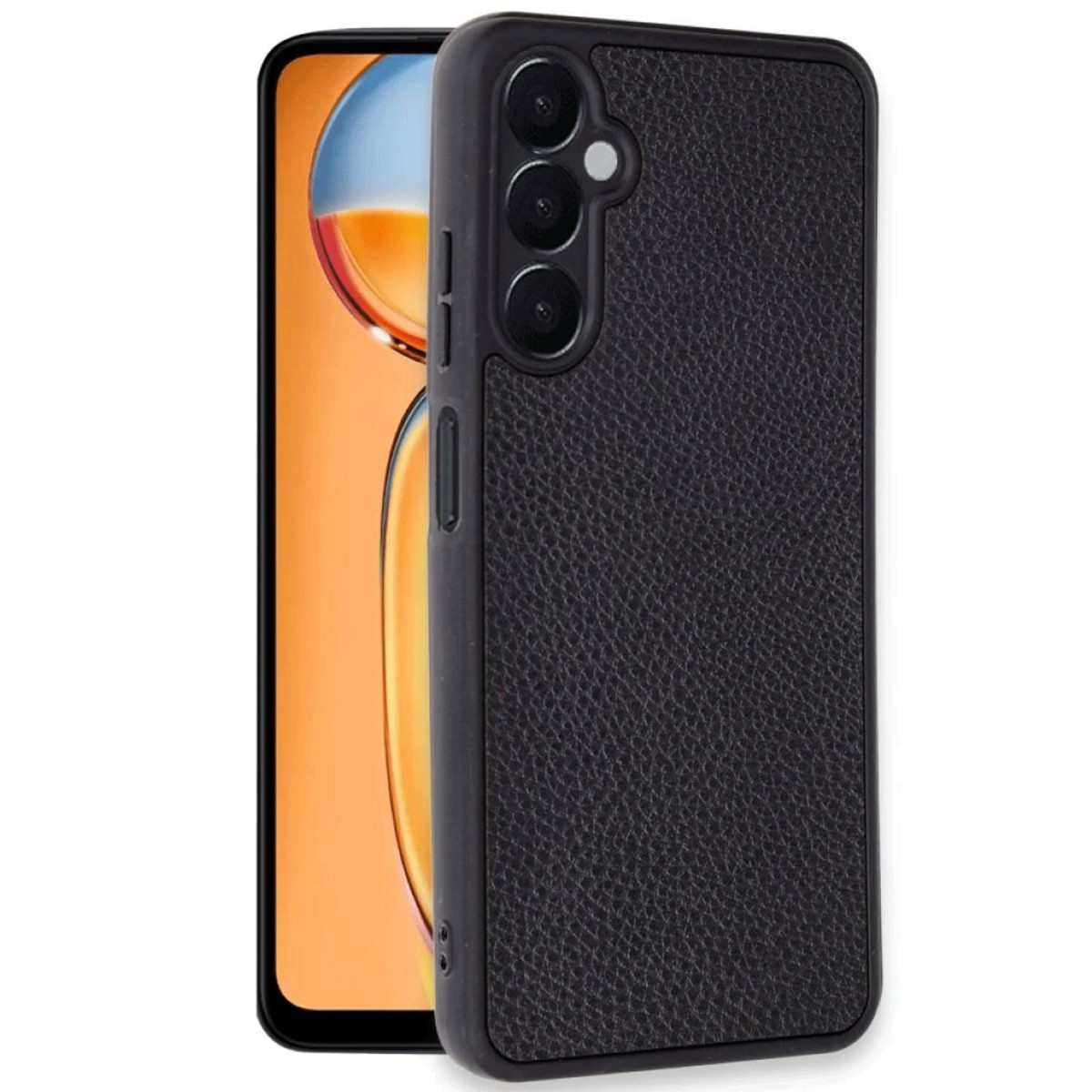 Newface Samsung Galaxy S24 FE Kılıf Aras Deri Kapak - Siyah — görsel 7