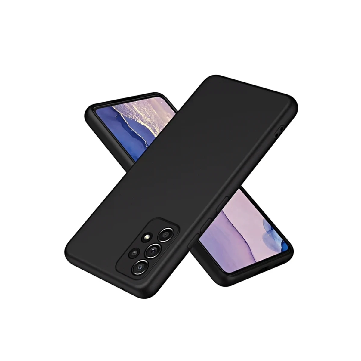 Newface Samsung Galaxy A72 Kılıf First Silikon - Siyah — görsel 2