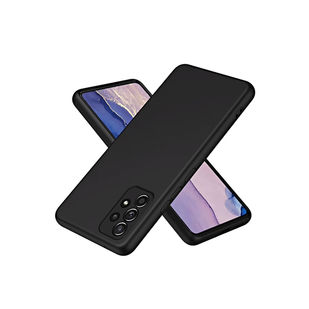Newface Samsung Galaxy A72 Kılıf First Silikon - Siyah — görsel 3