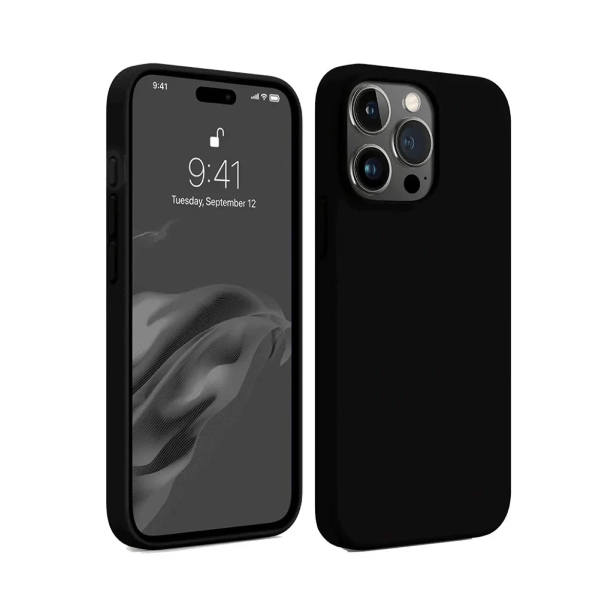 Newface Apple iPhone 15 Pro Kılıf First Silikon - Siyah — görsel 2