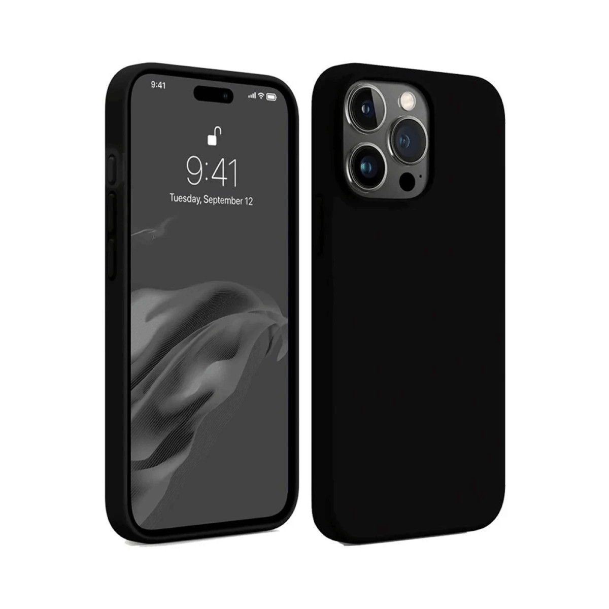 Newface Apple iPhone 15 Pro Kılıf First Silikon - Siyah — görsel 3