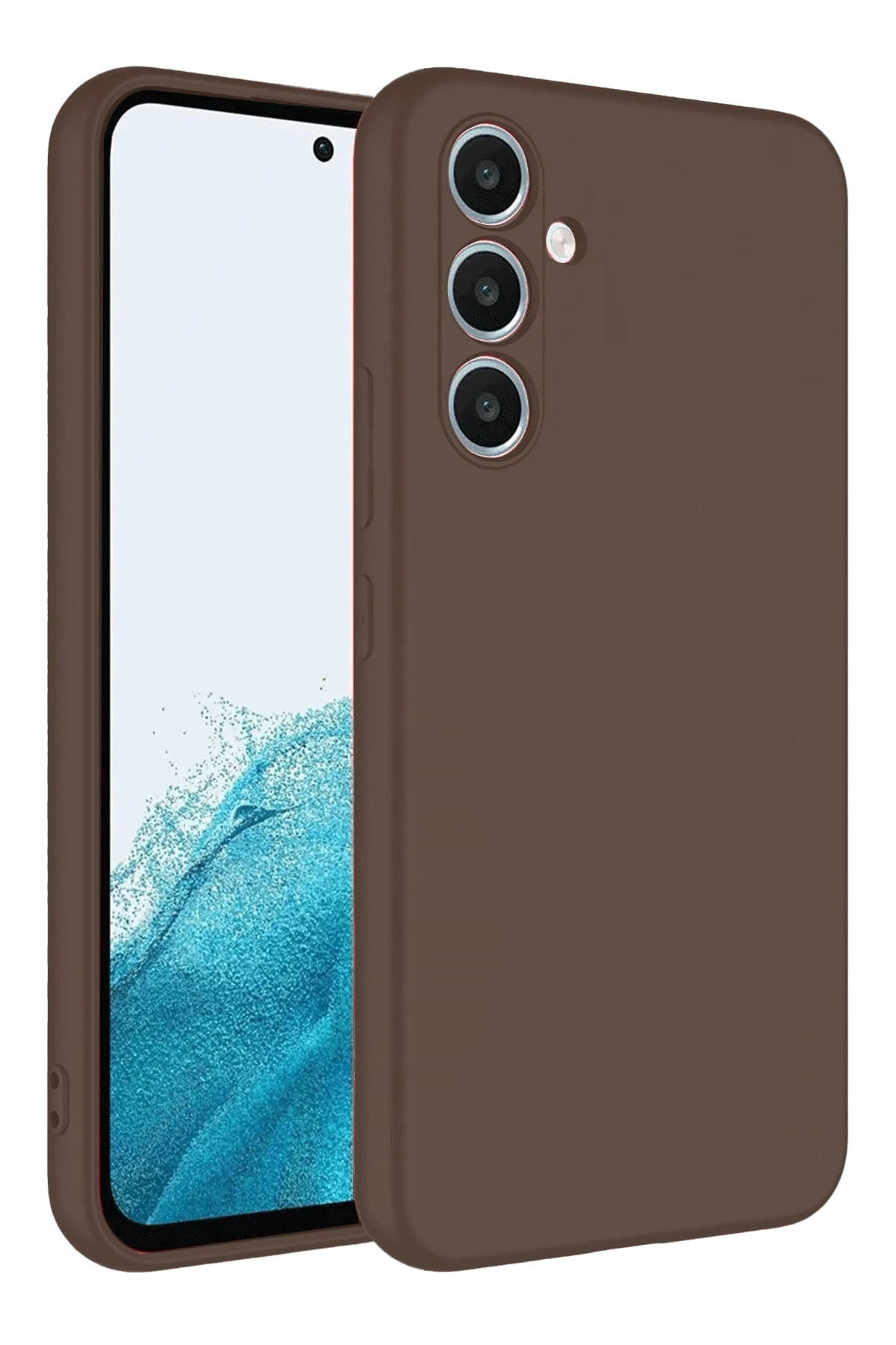 Newface Samsung Galaxy A16 5G Kılıf First Silikon - Kahverengi
