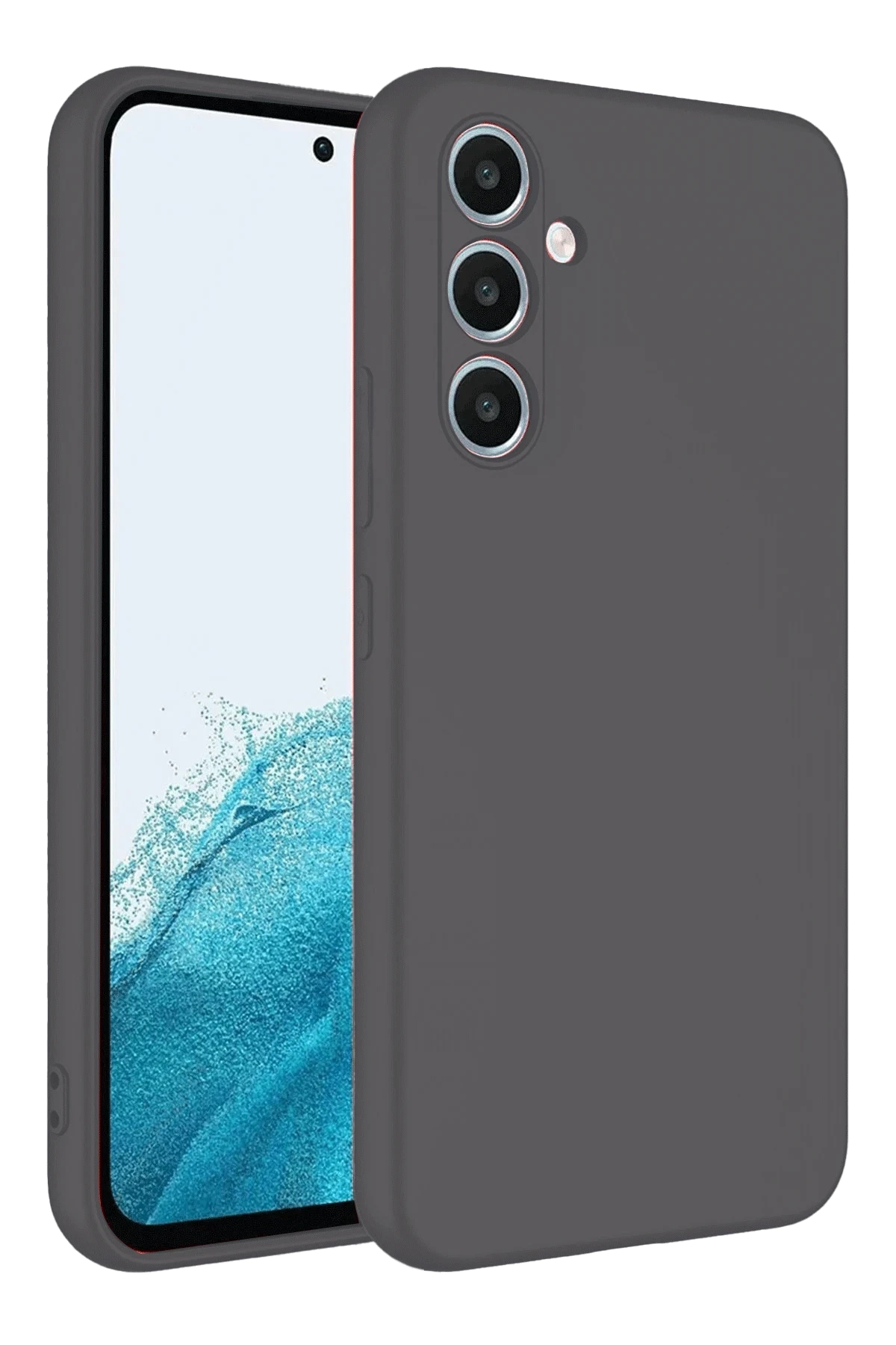 Newface Samsung Galaxy A16 5G Kılıf First Silikon - Gri