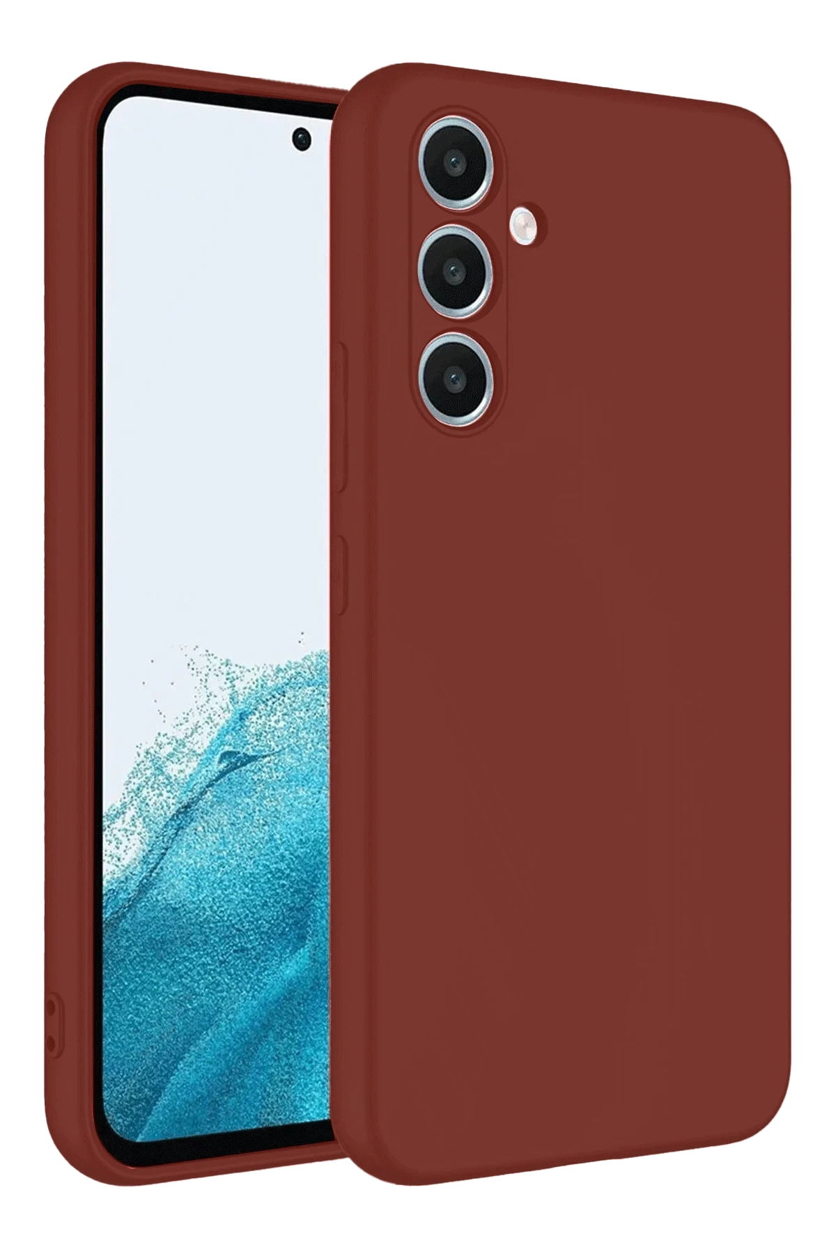 Newface Samsung Galaxy A16 5G Kılıf First Silikon - Bordo