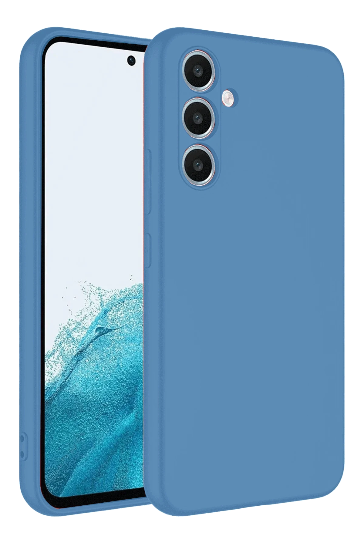 Newface Samsung Galaxy A16 5G Kılıf First Silikon - Mavi