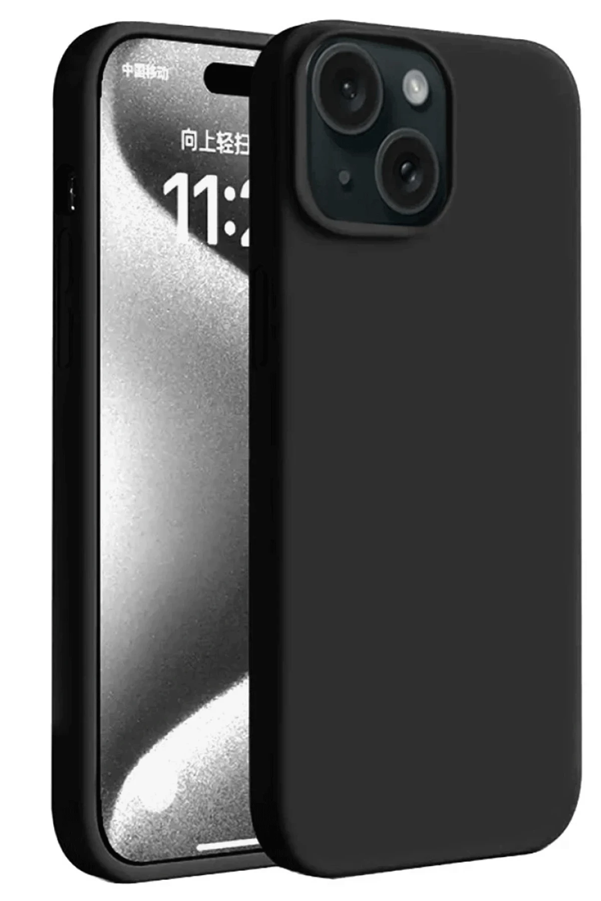 Newface Apple iPhone 15 Kılıf First Silikon - Siyah
