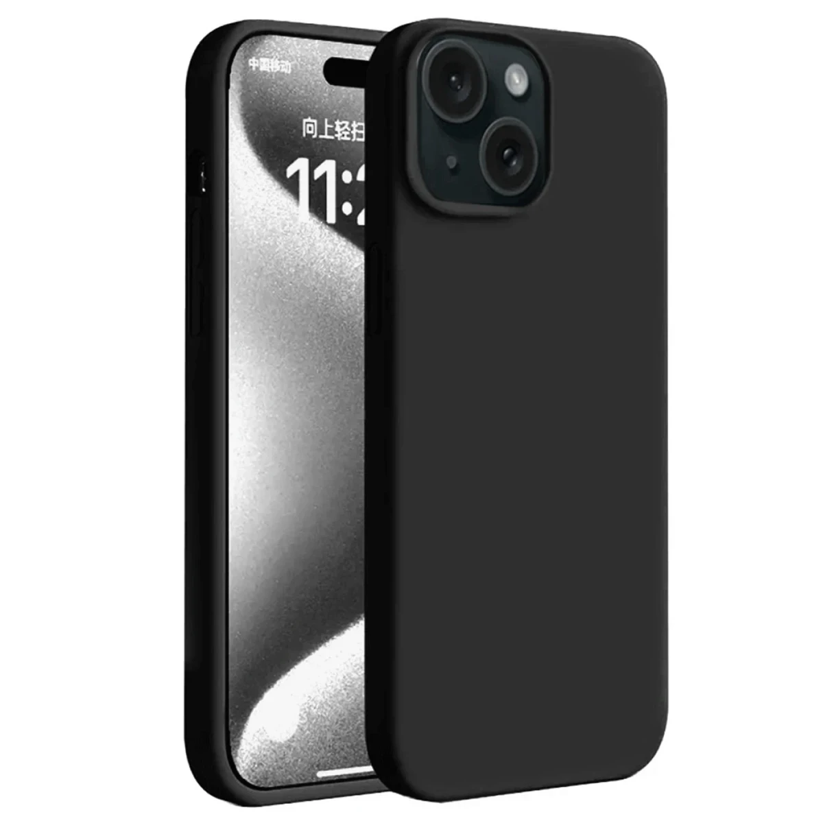 Newface Apple iPhone 15 Plus Kılıf First Silikon - Siyah — görsel 2