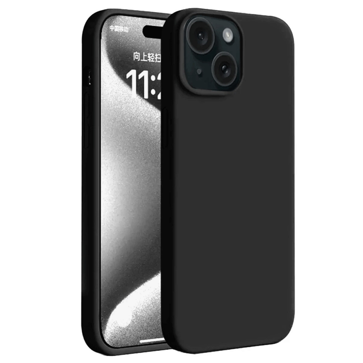 Newface Apple iPhone 15 Plus Kılıf First Silikon - Siyah — görsel 3
