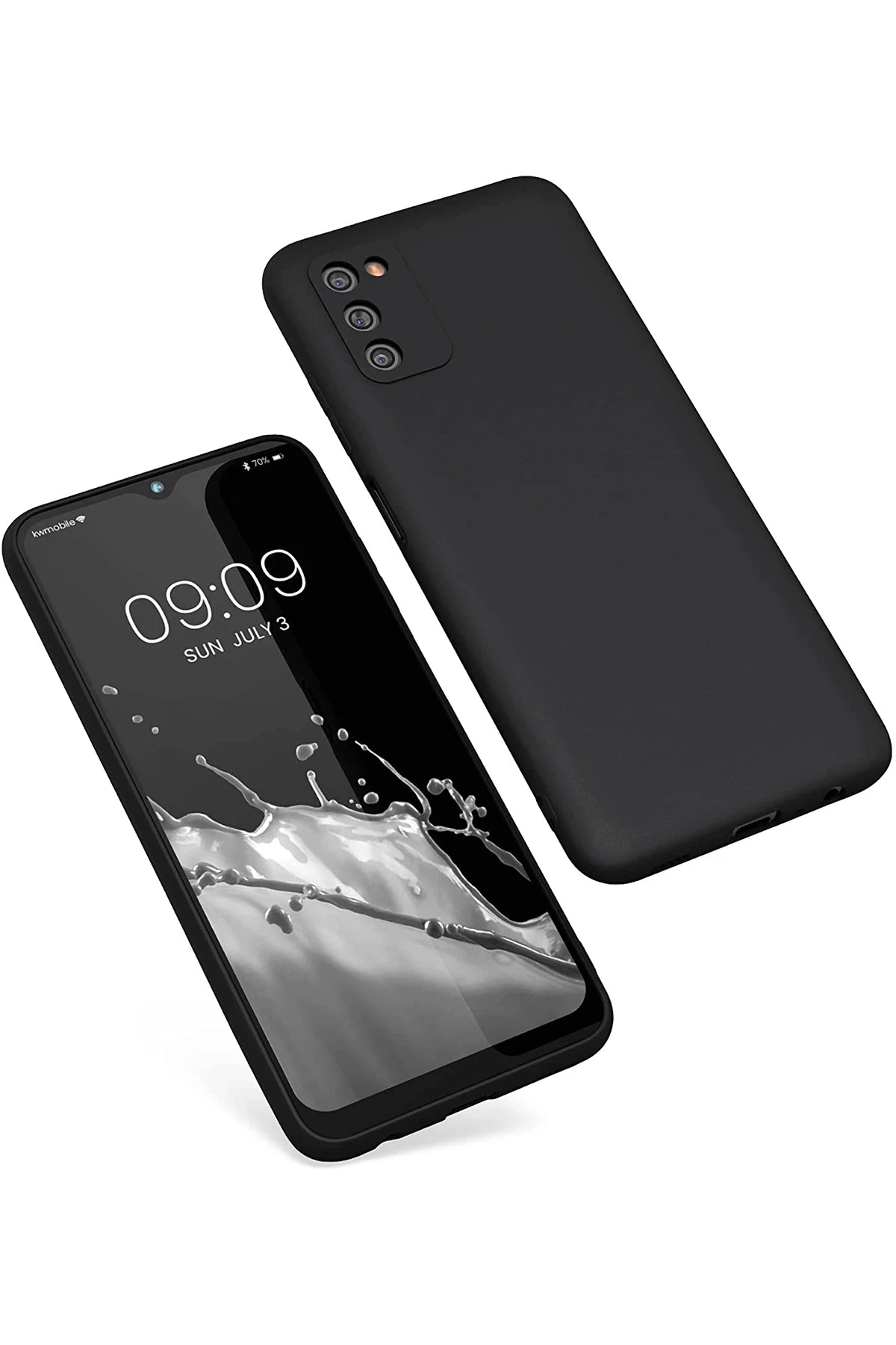 Newface Samsung Galaxy A03S Kılıf First Silikon - Siyah — görsel 2