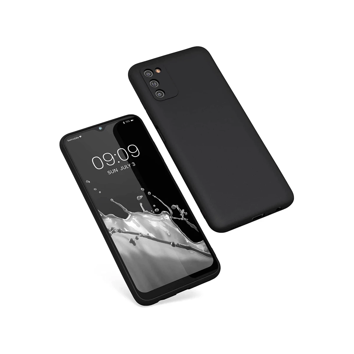 Newface Samsung Galaxy A03S Kılıf First Silikon - Siyah — görsel 4