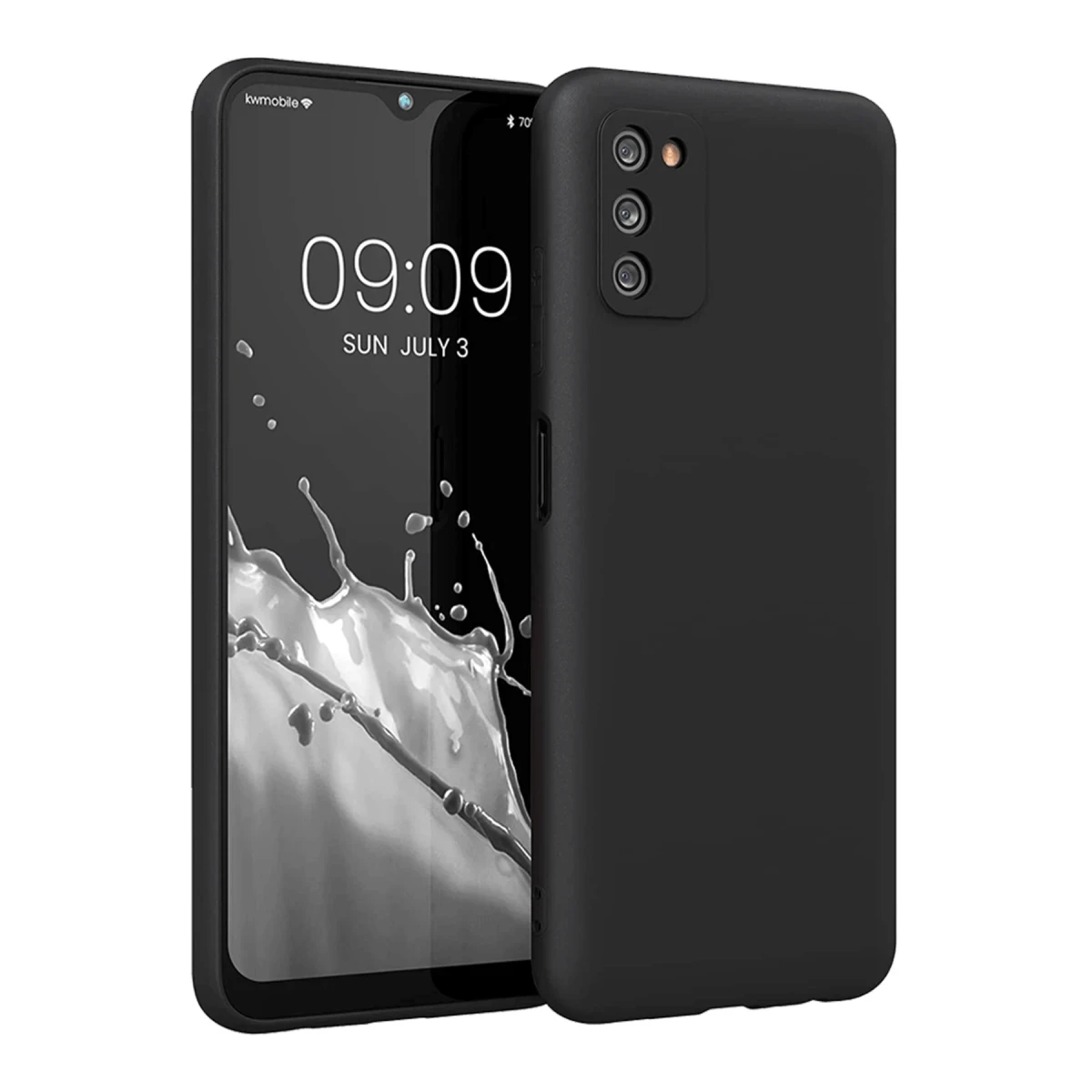 Newface Samsung Galaxy A03S Kılıf First Silikon - Siyah — görsel 3