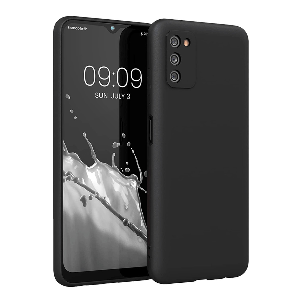 Newface Samsung Galaxy A03S Kılıf First Silikon - Siyah — görsel 5