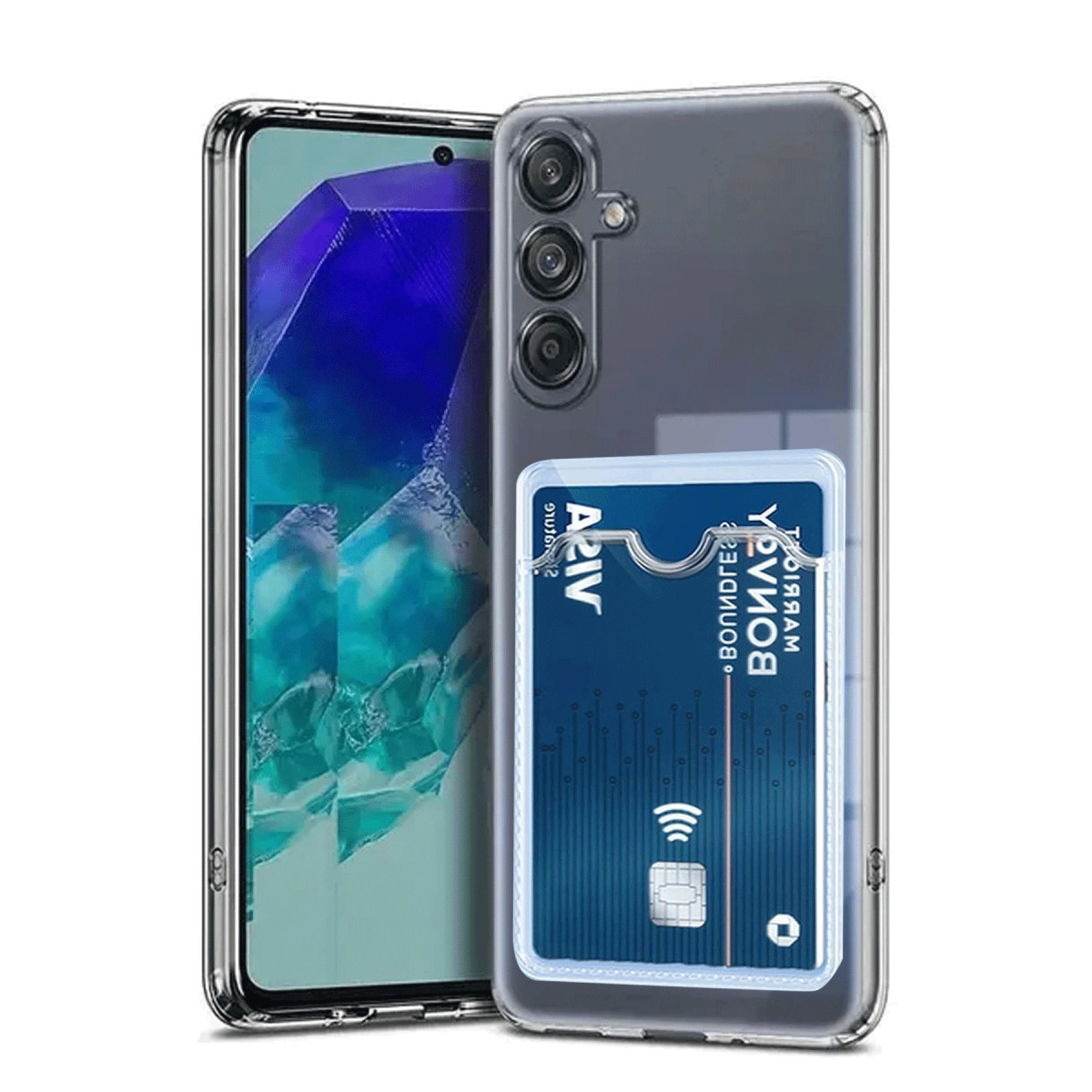 Newface Samsung Galaxy A36 Kılıf Kart Şeffaf Silikon - Şeffaf — görsel 3