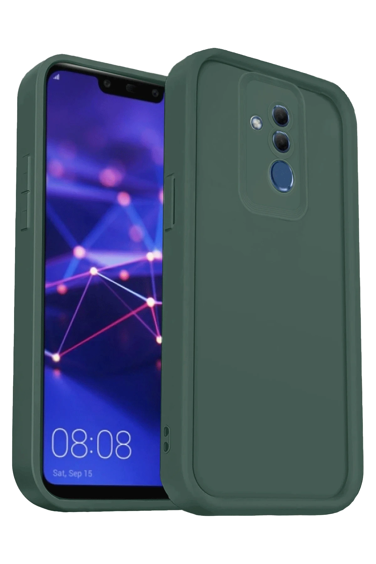 Newface Huawei Mate 20 Lite Kılıf Viera Silikon - Koyu Yeşil