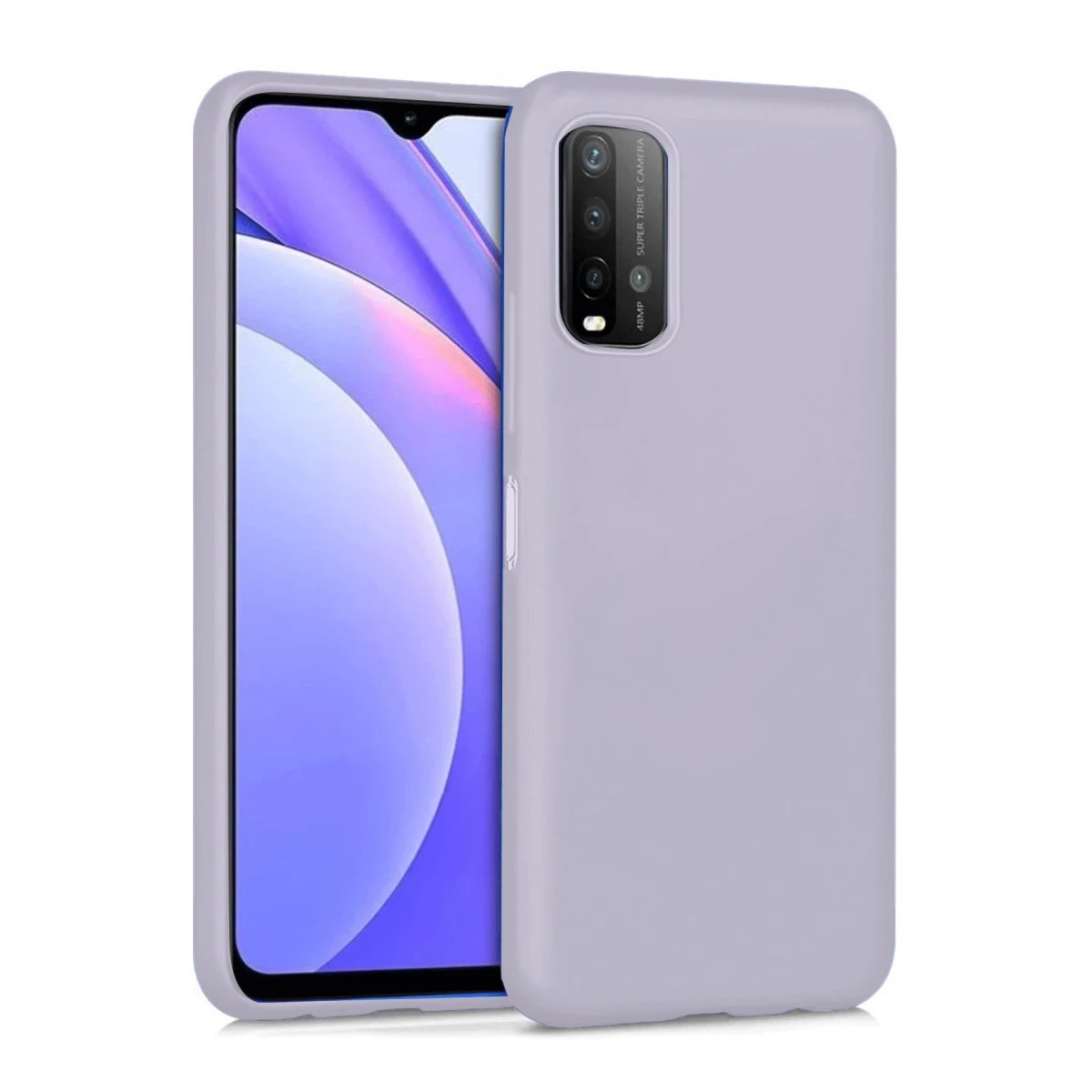 Newface Xiaomi Redmi 9T Kılıf Nano içi Kadife Silikon - Lila