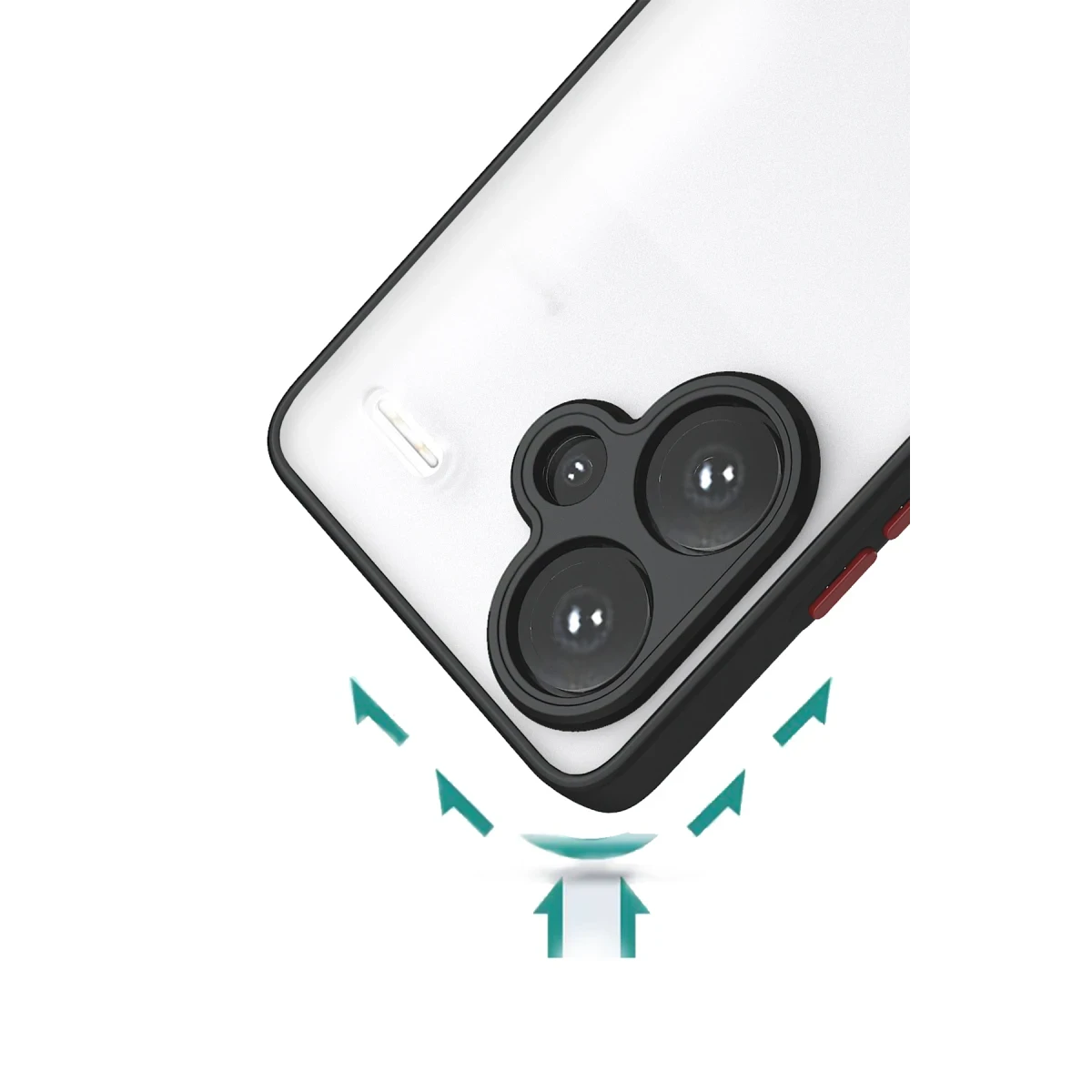 Newface Xiaomi Redmi Note 13 Pro Plus Kılıf Montreal Silikon Kapak - Siyah — görsel 7