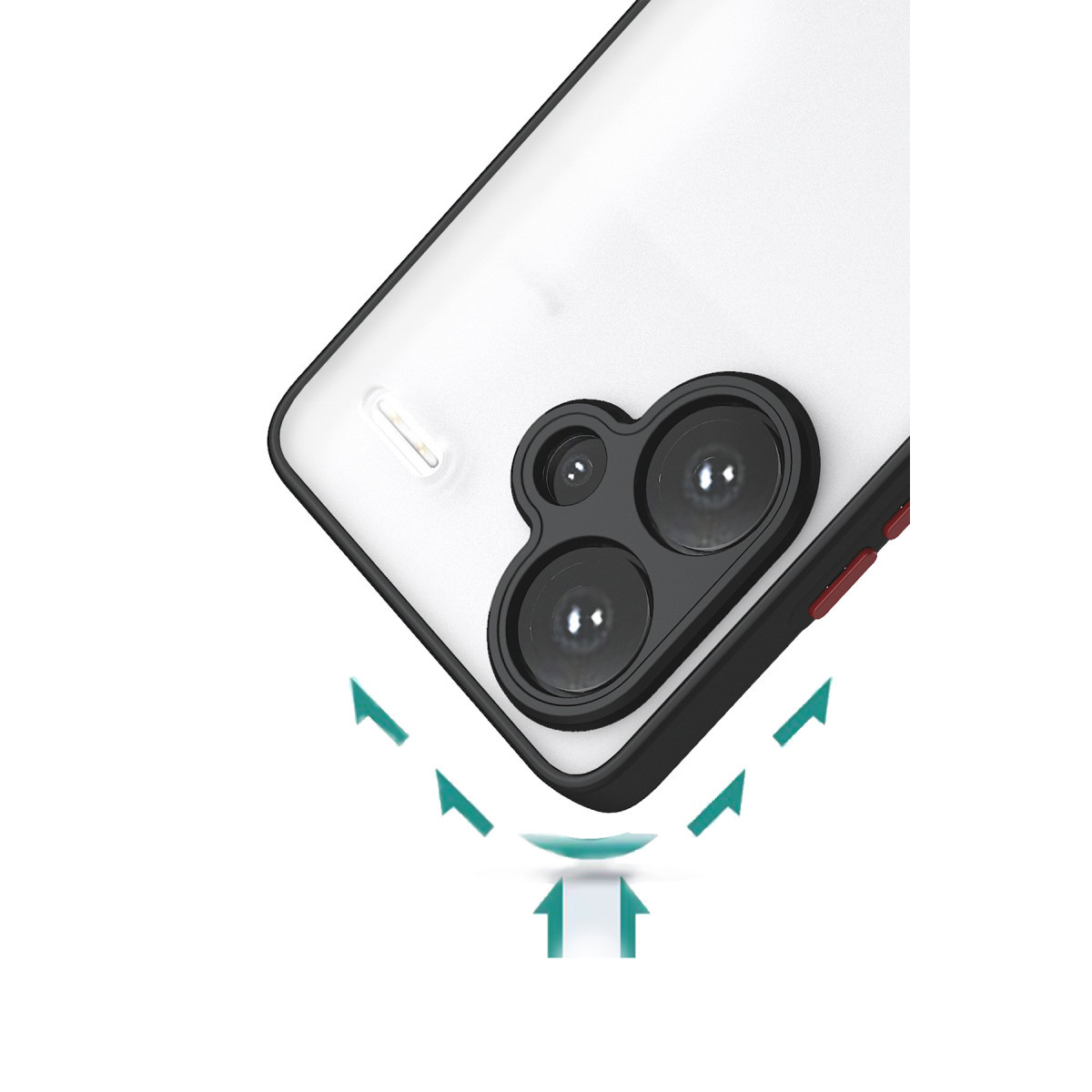 Newface Xiaomi Redmi Note 13 Pro Plus Kılıf Montreal Silikon Kapak - Siyah — görsel 11