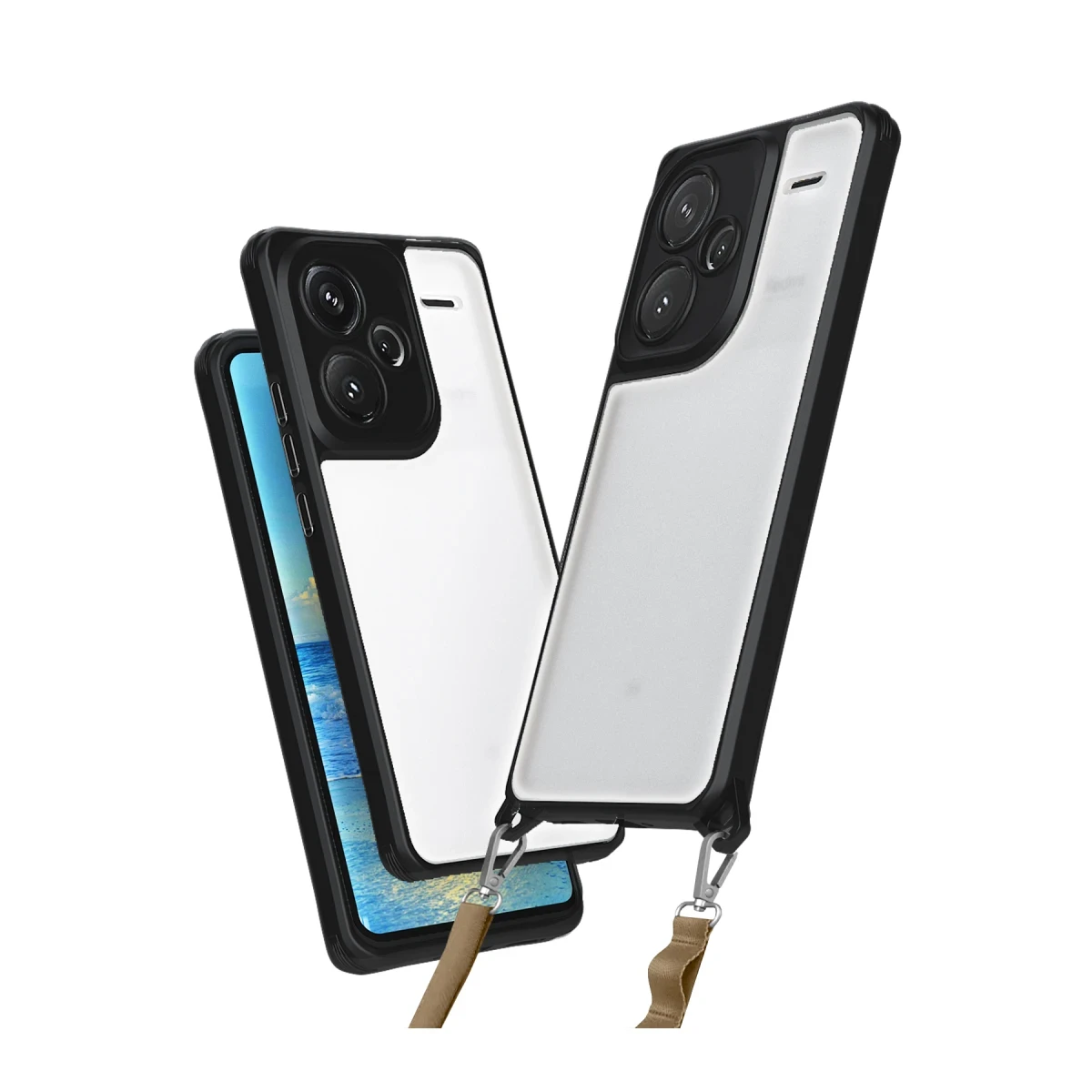 Newface Xiaomi Redmi Note 13 Pro Plus Kılıf Penta Silikon Kılıf - Siyah — görsel 5