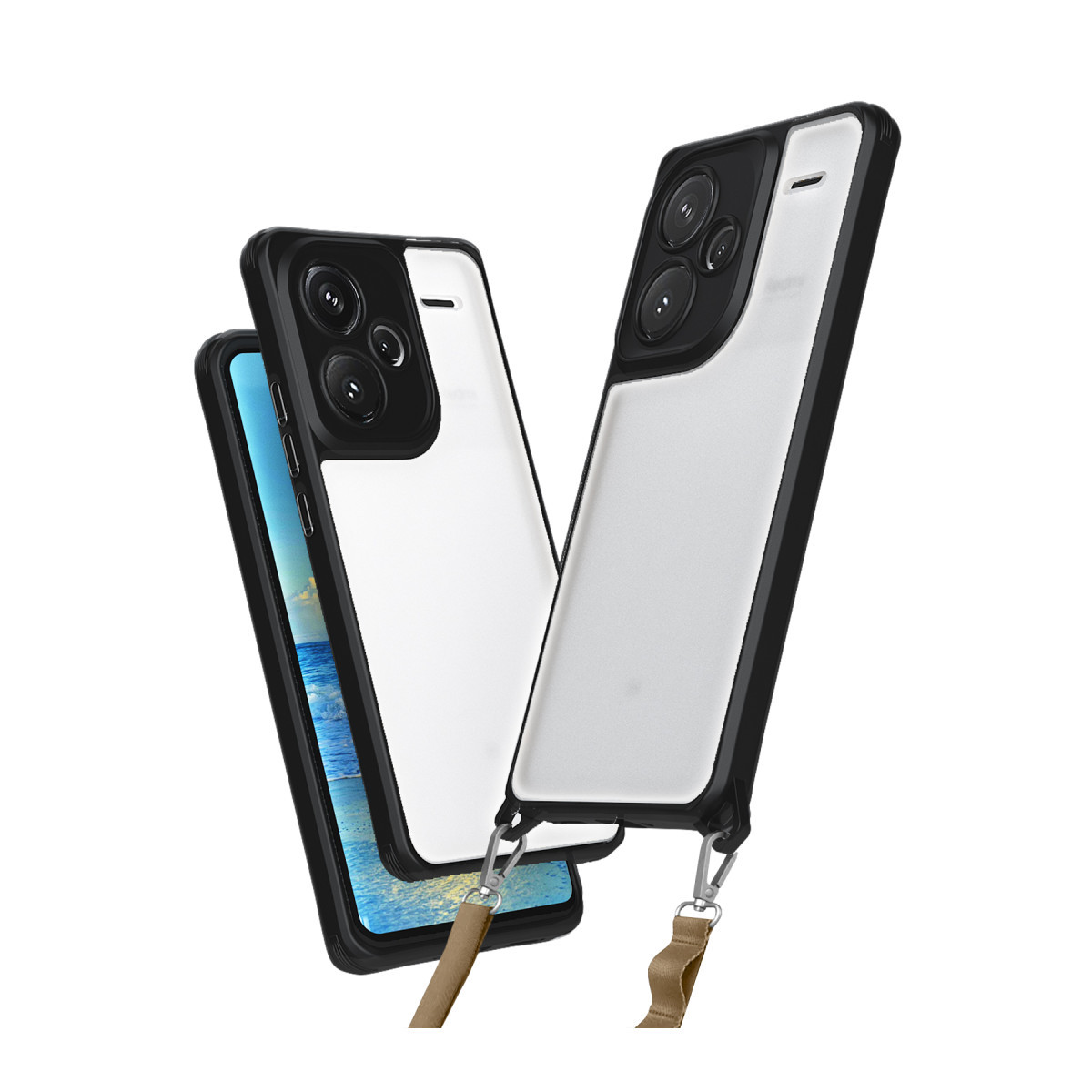 Newface Xiaomi Redmi Note 13 Pro Plus Kılıf Penta Silikon Kılıf - Siyah — görsel 9