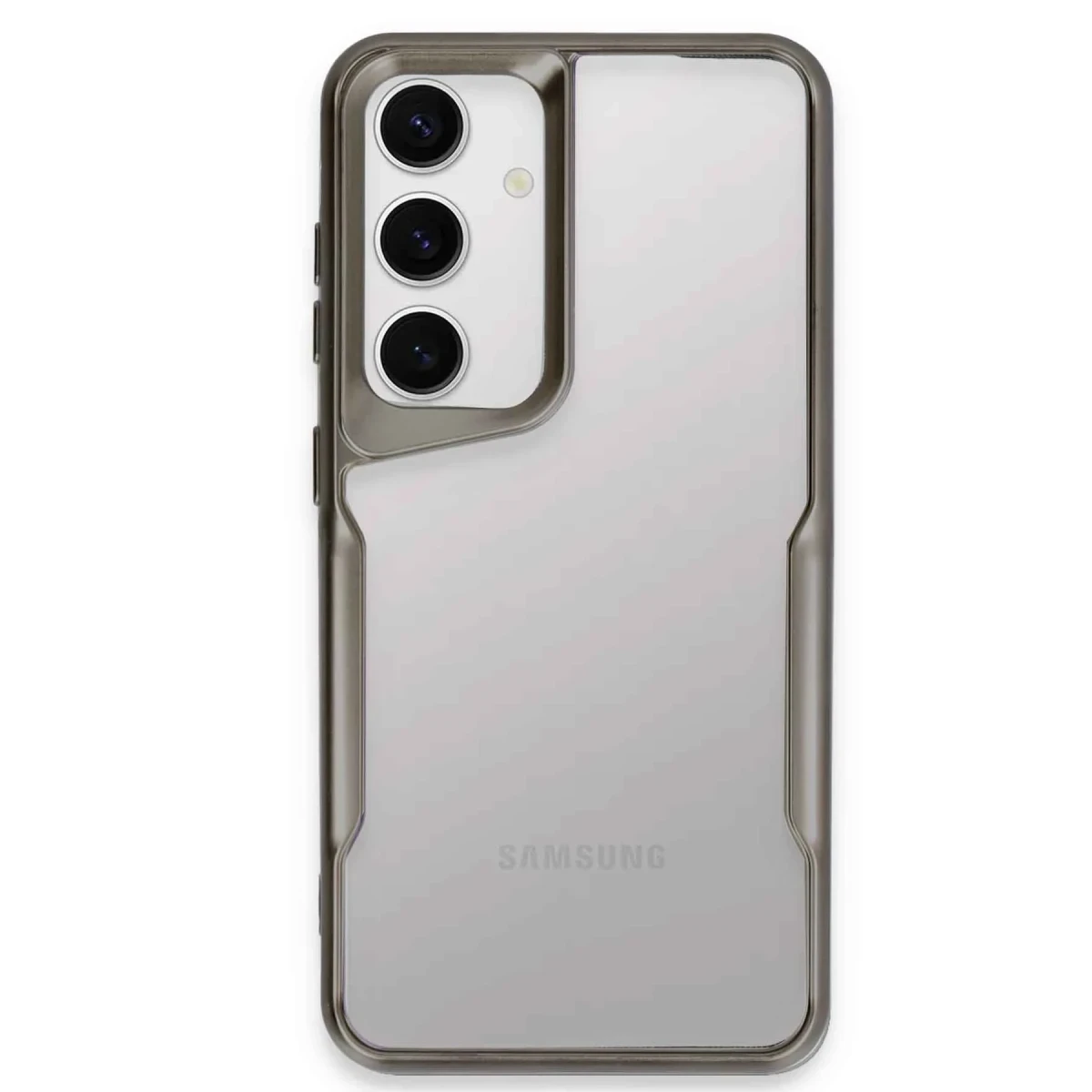 Newface Samsung Galaxy S25 Kılıf Boyi Silikon Kapak - Titan Gri