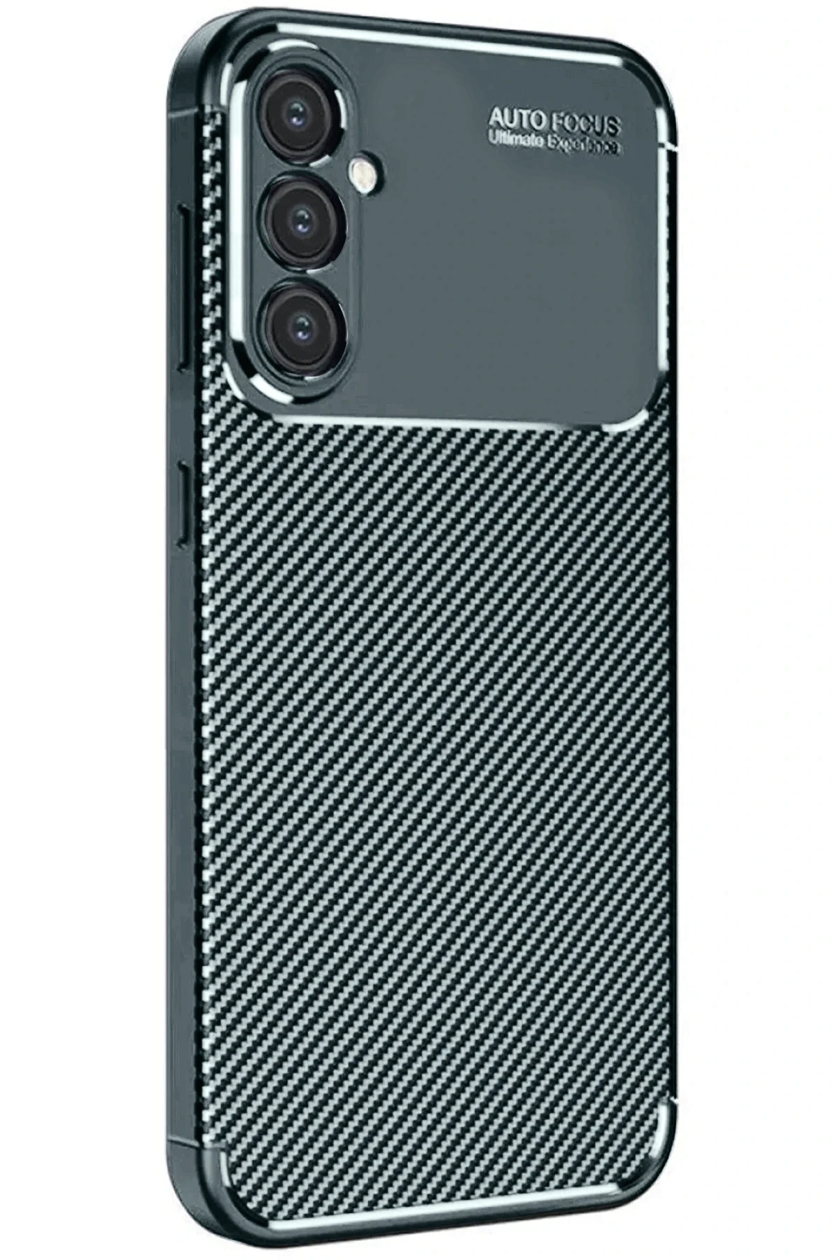 Newface Samsung Galaxy A26 Kılıf Auto Focus Karbon Kapak - Koyu Yeşil