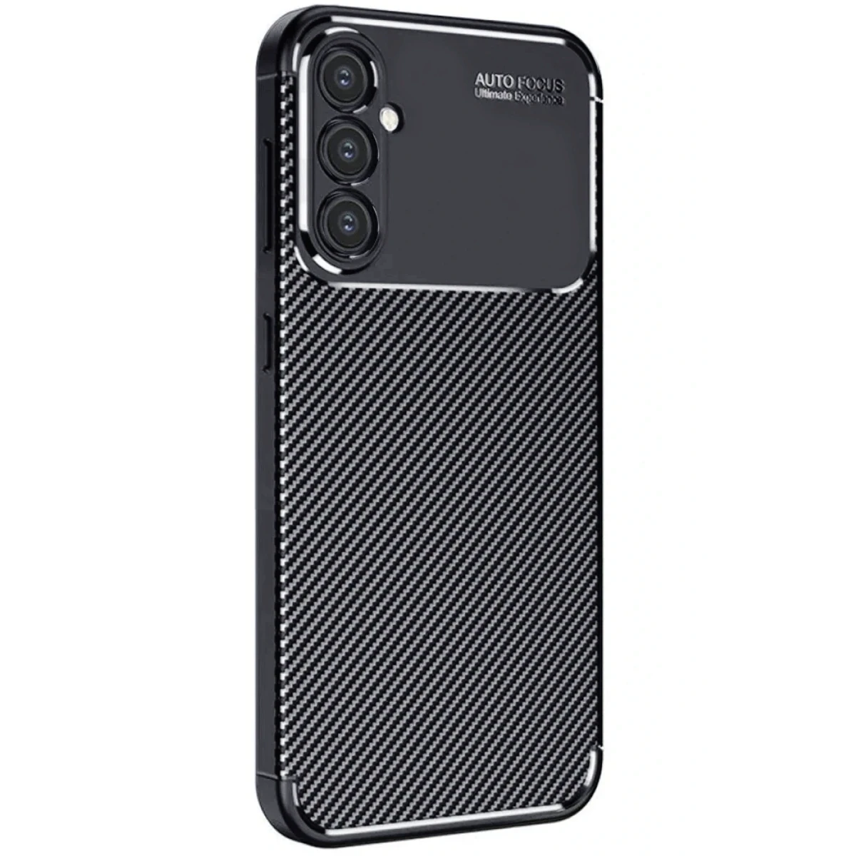 Newface Samsung Galaxy A56 Kılıf Auto Focus Karbon Kapak - Siyah — görsel 5