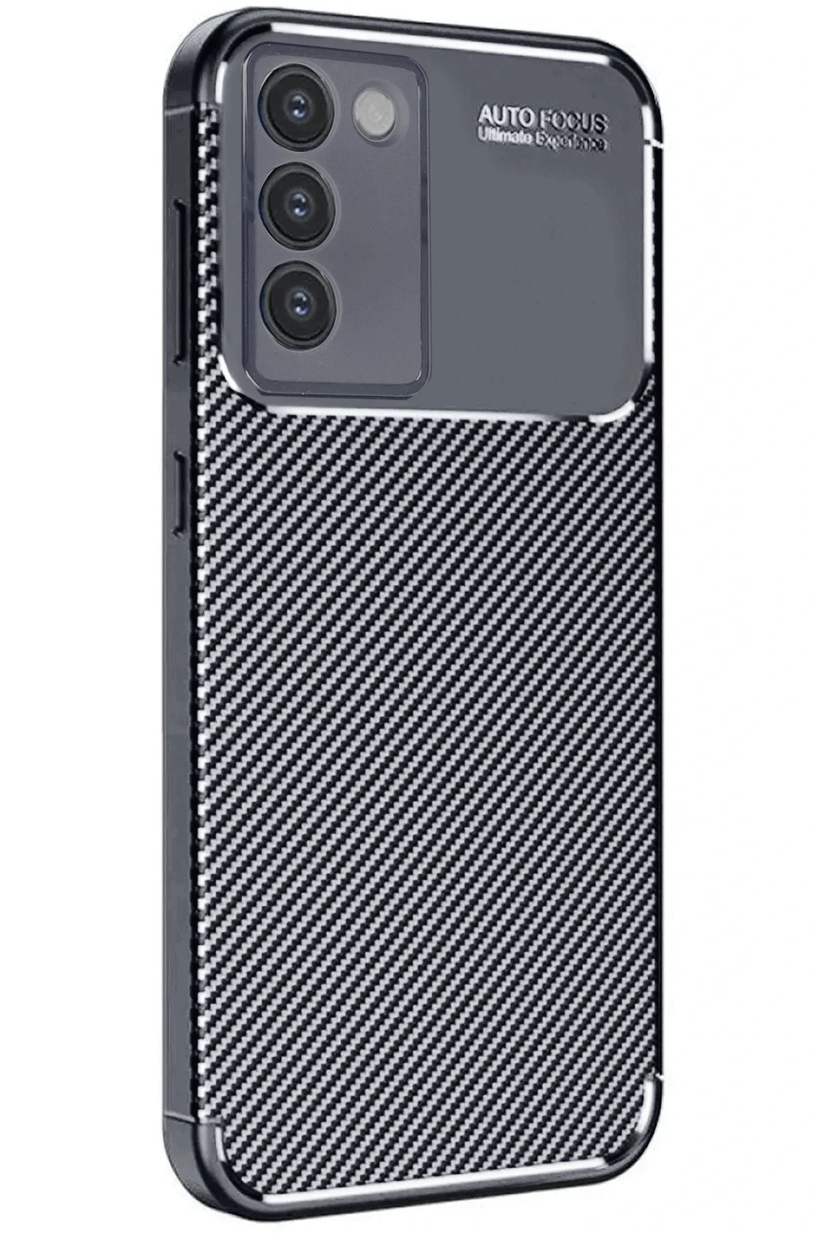 Newface Vivo V30 Lite 4G Kılıf Auto Focus Karbon Kapak - Siyah