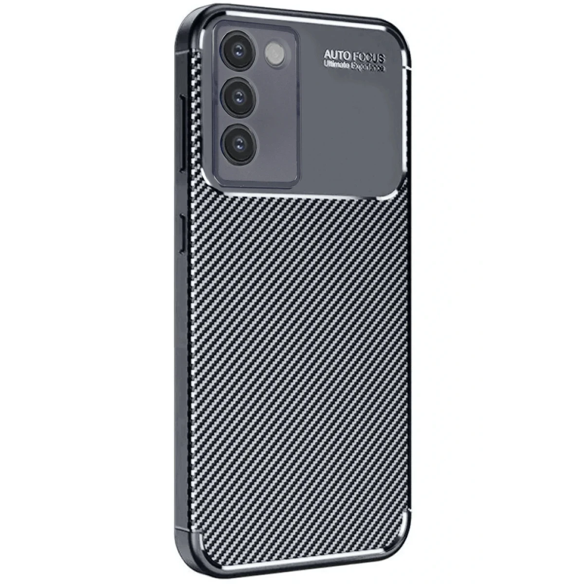 Newface Vivo V30 Lite 4G Kılıf Auto Focus Karbon Kapak - Siyah — görsel 2