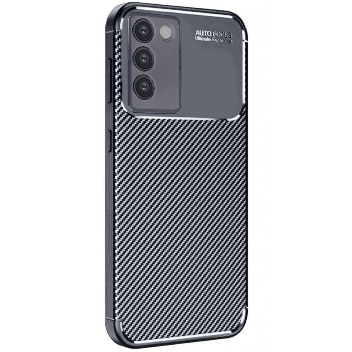 Newface Vivo V30 Lite 4G Kılıf Auto Focus Karbon Kapak - Siyah — görsel 3
