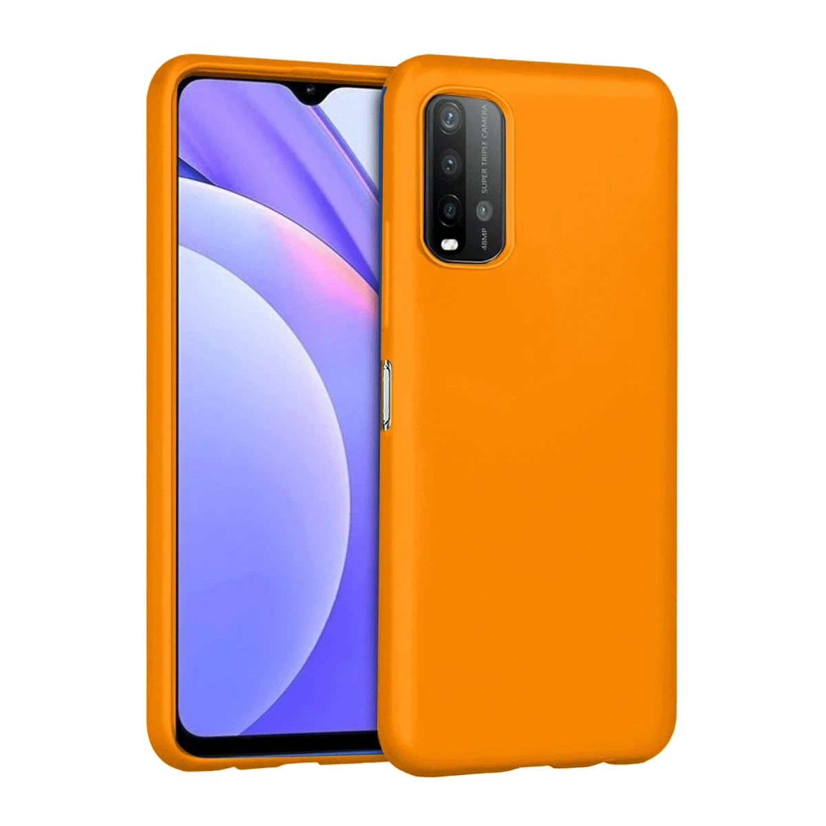 Newface Xiaomi Redmi 9T Kılıf Nano içi Kadife Silikon - Turuncu — görsel 2