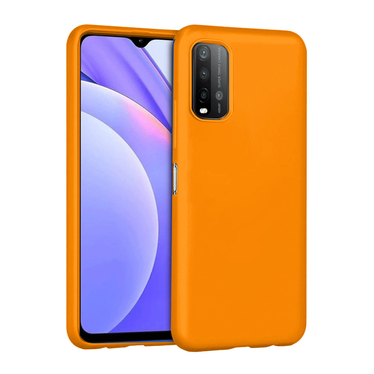 Newface Xiaomi Redmi 9T Kılıf Nano içi Kadife Silikon - Turuncu — görsel 3