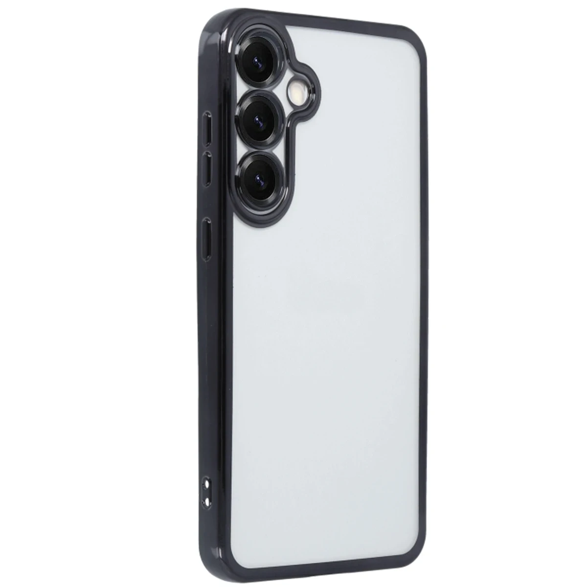 Newface Samsung Galaxy S25 Kılıf Razer Lensli Silikon - Siyah — görsel 4