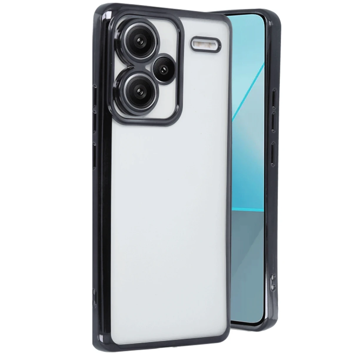 Newface Xiaomi Redmi Note 13 Pro Plus Kılıf Razer Lensli Silikon - Siyah — görsel 3