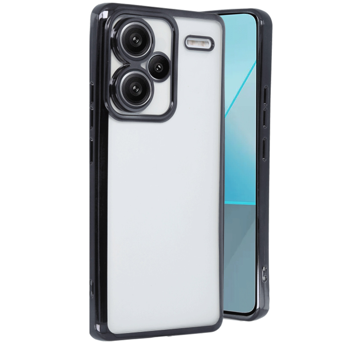 Newface Xiaomi Redmi Note 13 Pro Plus Kılıf Razer Lensli Silikon - Siyah — görsel 5
